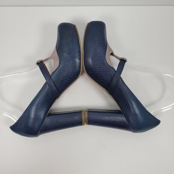 Jeffrey Campbell Ibiza Last Women's Blue Mary Jane Pumps US Size 8.5 - Picture 6 of 9